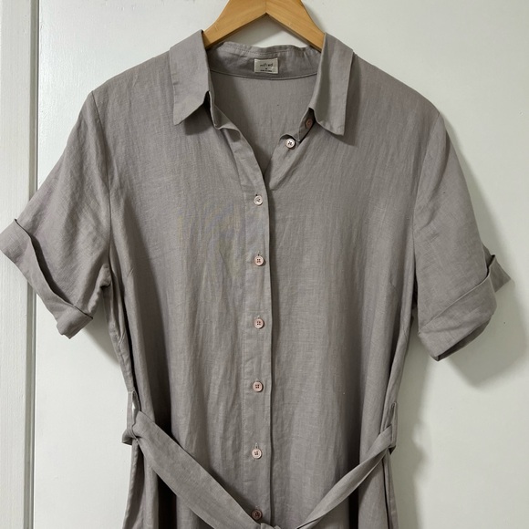 NWOTS Wilfred Eleta Linen Maxi Dress Sz M - Picture 5 of 12